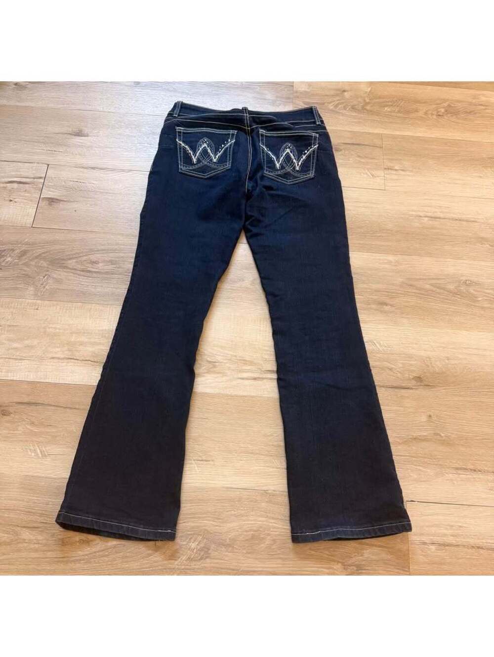 Wrangler Bootcut Jeans Bedazzled Pockets Women's 7/8 x 32